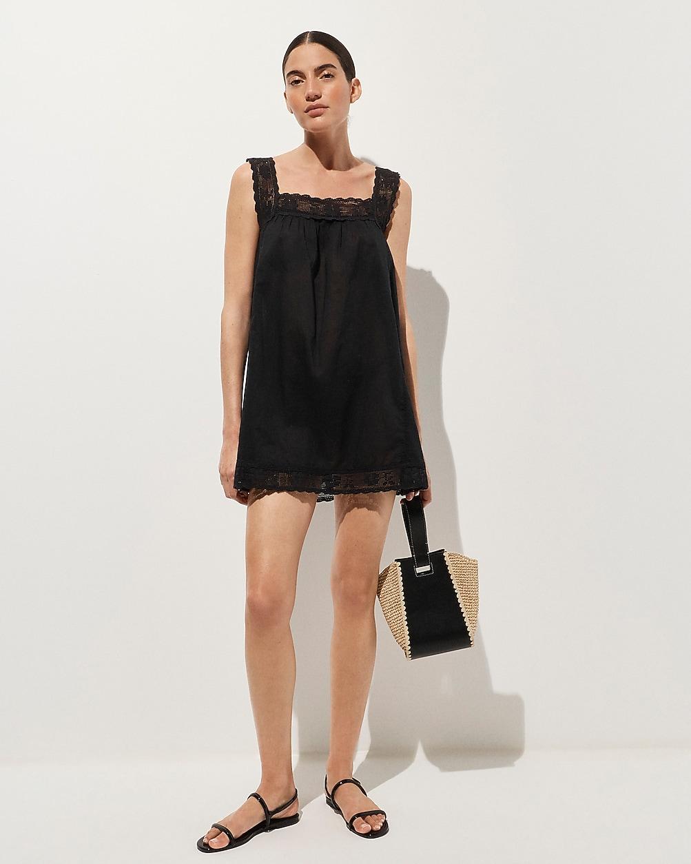 Lace-trim mini beach dress by J.CREW