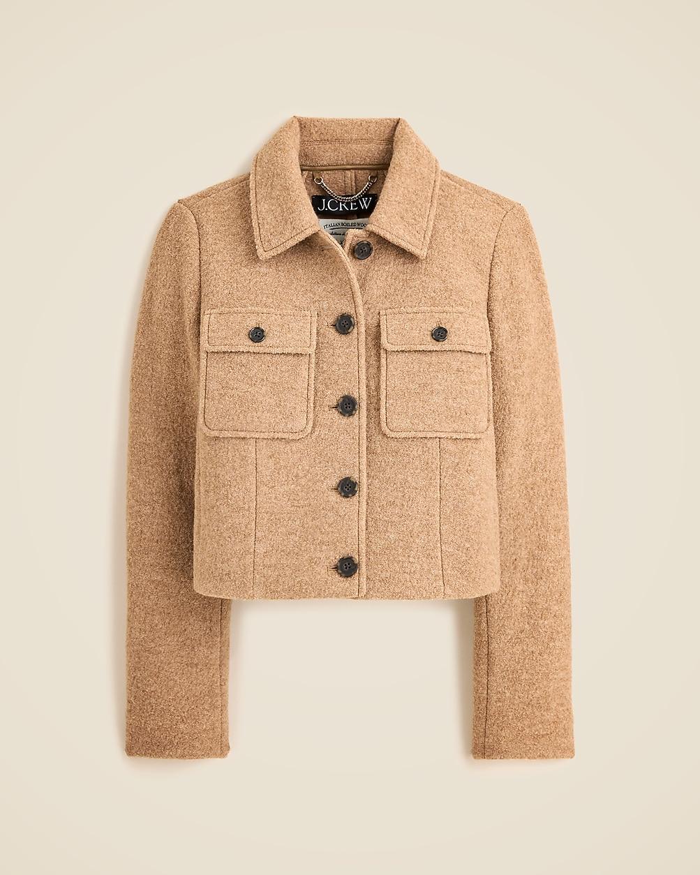Lady jacket in Italian boiled wool by J.CREW