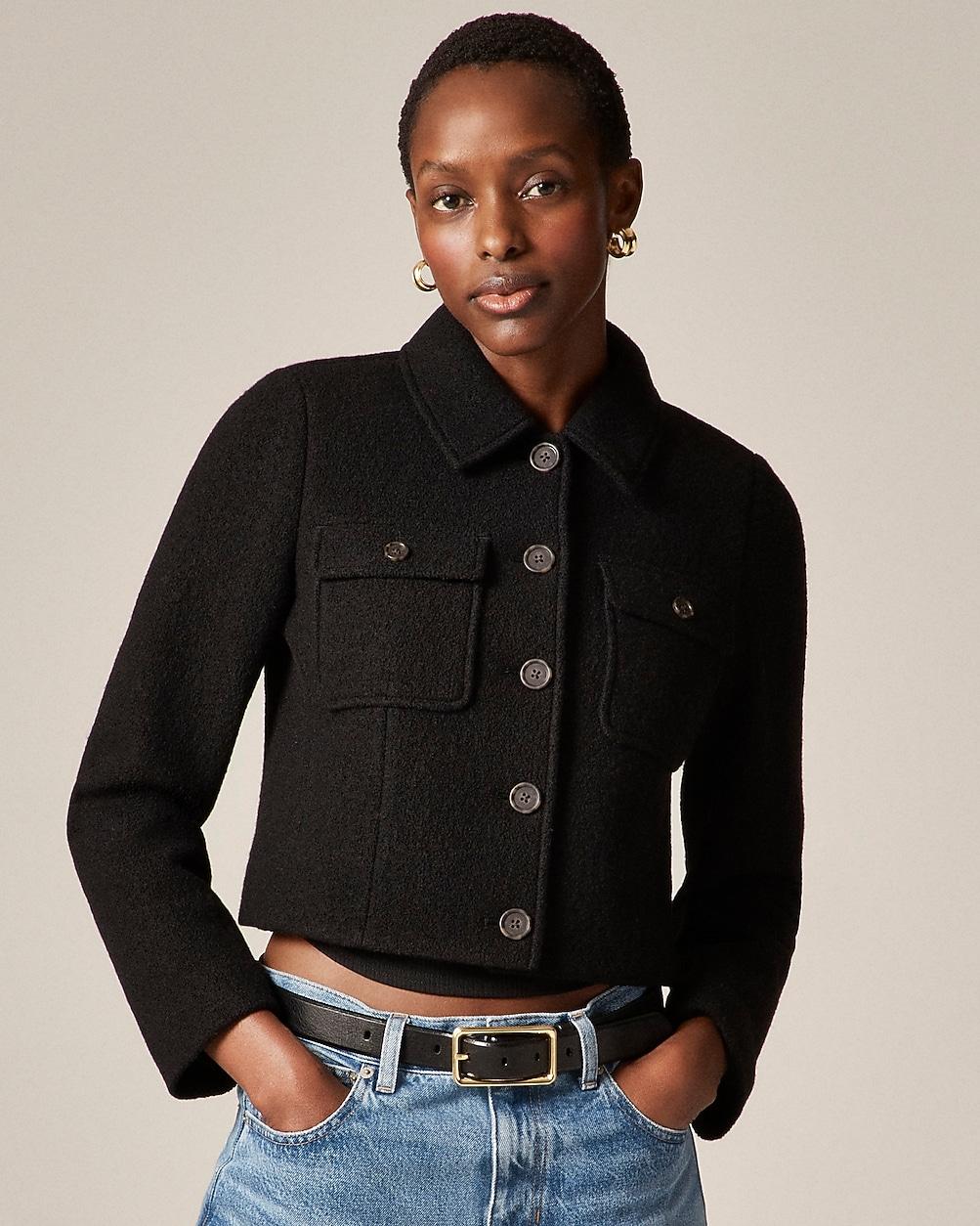 Lady jacket in Italian boiled wool by J.CREW