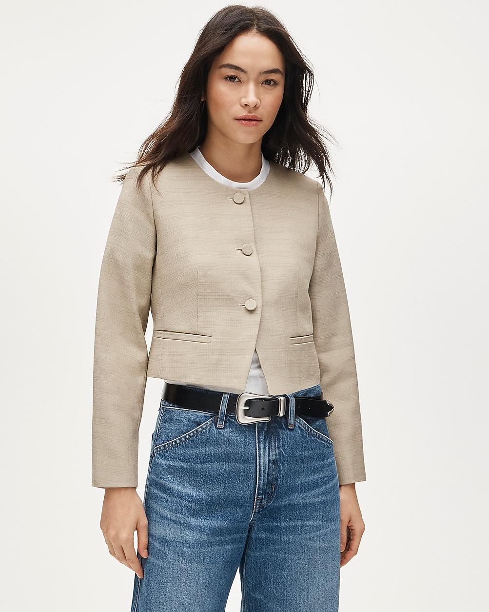 Lady jacket in luster canvas by J.CREW