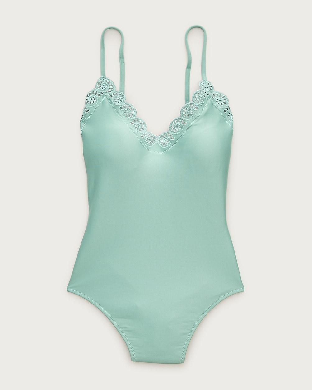Lana eyelet one-piece in Classic Sculpt™ by J.CREW
