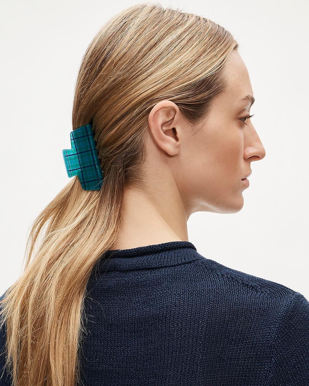 Large printed acetate claw clip by J.CREW