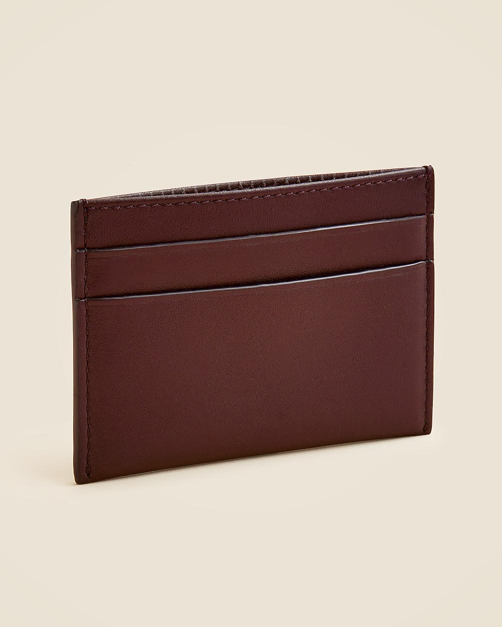 Leather double-sided cardholder by J.CREW