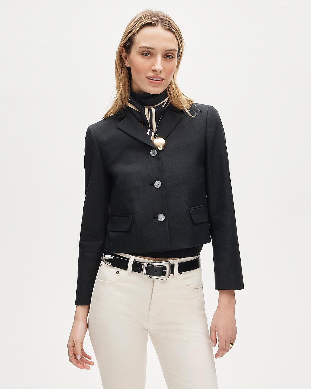 Lenore lady blazer in Gramercy linen blend by J.CREW