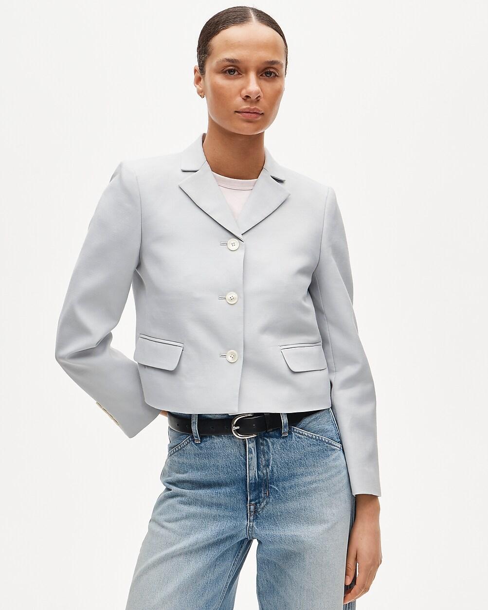 Lenore lady blazer in Gramercy linen blend by J.CREW