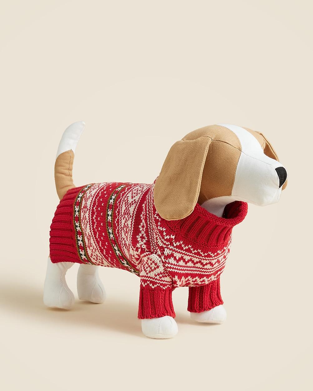 Limited-edition Fair Isle Rollneck™ sweater for dogs by J.CREW