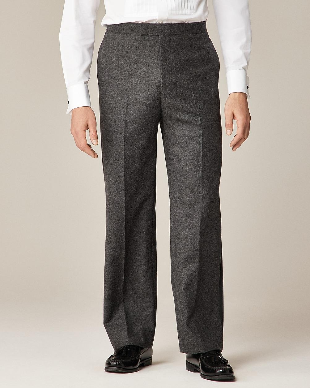 Limited-edition Relaxed-fit tuxedo pant in English wool flannel by J.CREW Limited-edition Relaxed-fit tuxedo pant in English wool flannel by J.CREW