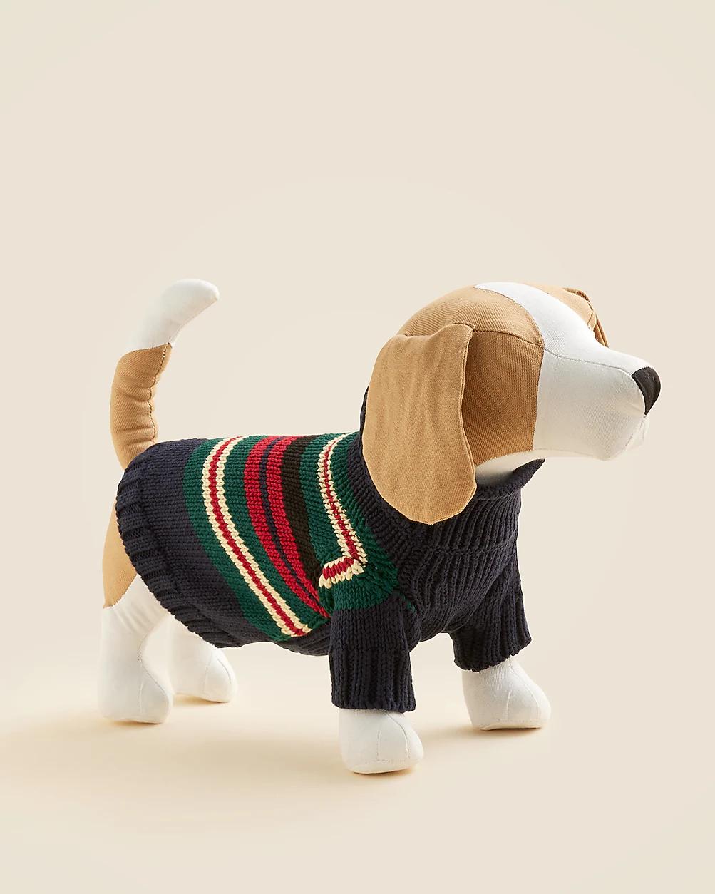 Limited-edition Rollneck™ rugby stripe sweater for dogs by J.CREW Limited-edition Rollneck™ rugby stripe sweater for dogs by J.CREW