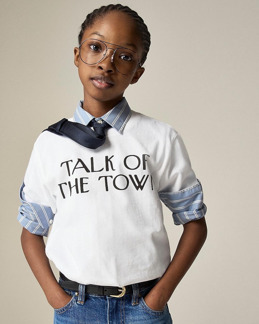 "Limited-edition The New Yorker X Crewcuts ""Talk of the Town"" graphic T-shirt" by J.CREW "Limited-edition The New Yorker X Crewcuts ""Talk of the Town"" graphic T-shirt" by J.CREW