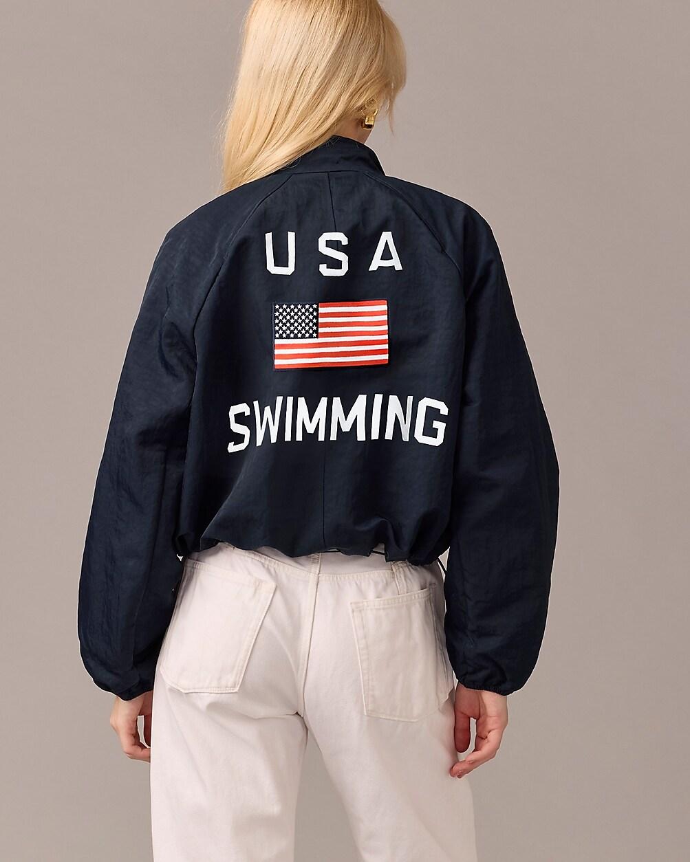 Limited-edition USA Swimming® X J.Crew bomber jacket by J.CREW Limited-edition USA Swimming® X J.Crew bomber jacket by J.CREW