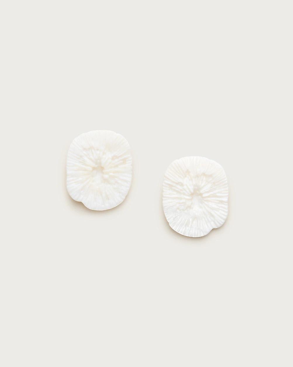 Limited-edition Zycloom X J.Crew shell stud earrings by J.CREW