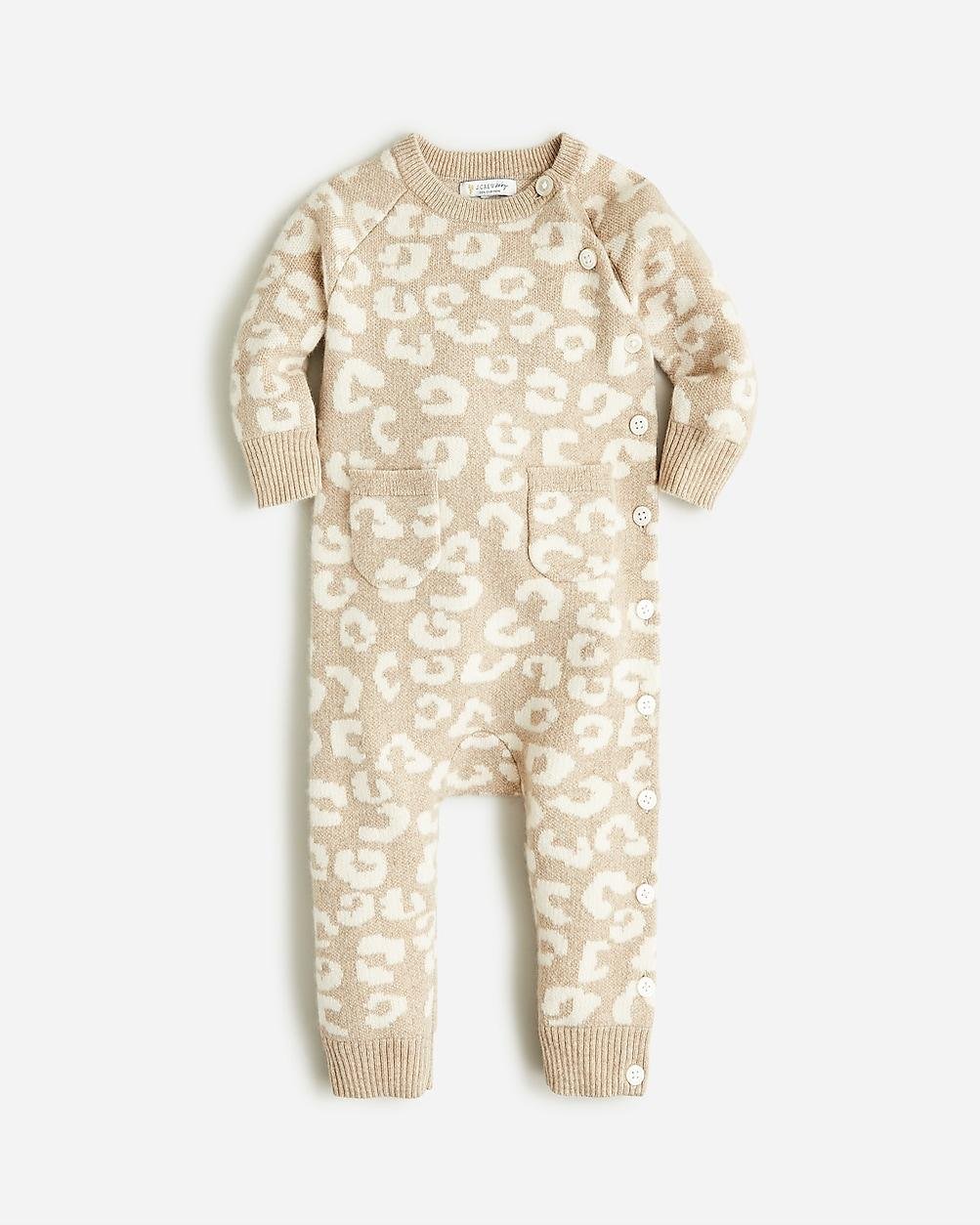Limited-edition baby cashmere one-piece in leopard by J.CREW