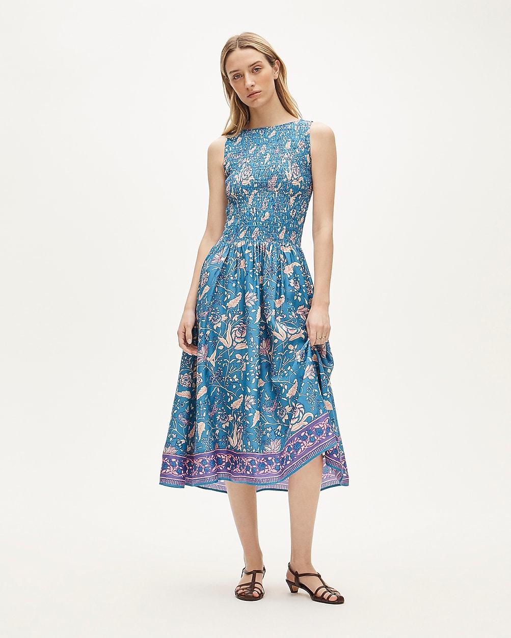 Lina midi dress in floral print by J.CREW