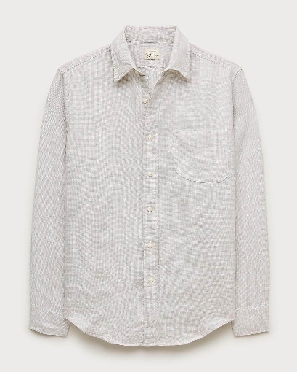 Linen point-collar shirt by J.CREW