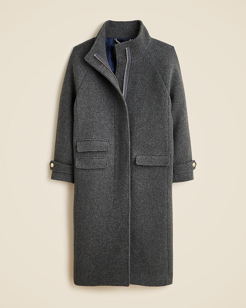 Long Toscana coat in Italian stadium-cloth wool blend by J.CREW Long Toscana coat in Italian stadium-cloth wool blend by J.CREW
