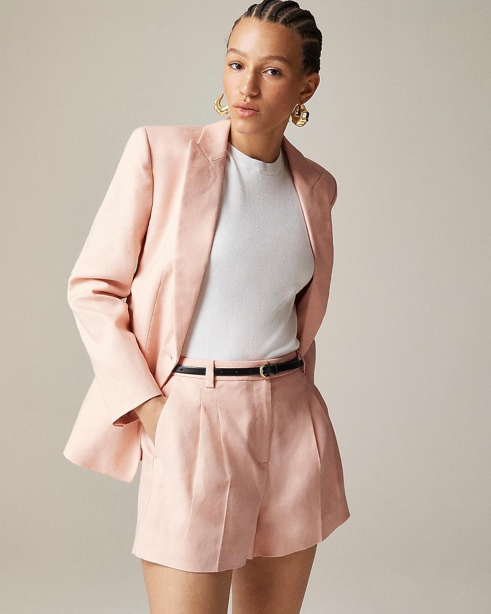 Lucia short in stretch linen blend by J.CREW