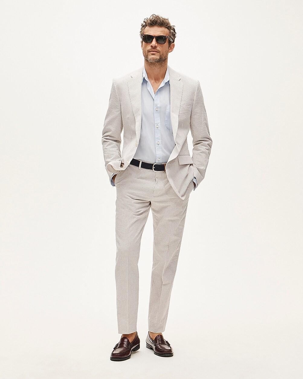 Ludlow Slim-fit suit jacket in cotton seersucker by J.CREW