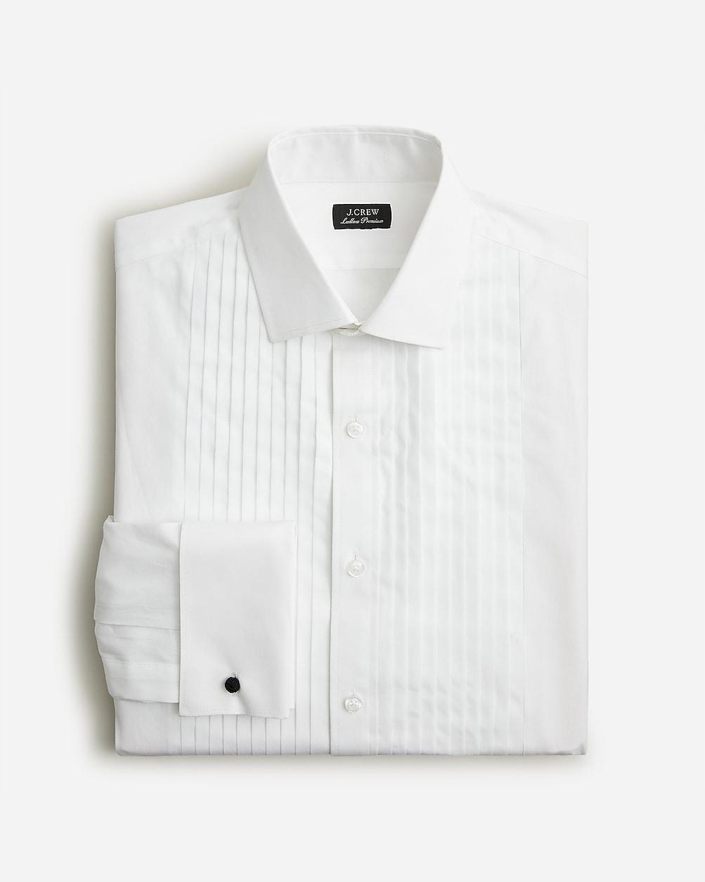 Ludlow pleated-bib tuxedo shirt by J.CREW