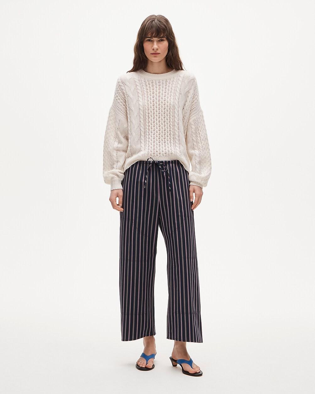 Luna pant in striped cotton poplin by J.CREW