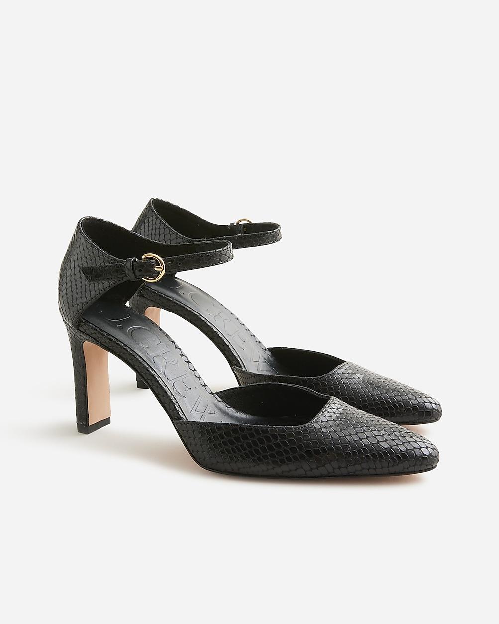 Made-in-Spain Jules pumps in snake-embossed leather by J.CREW