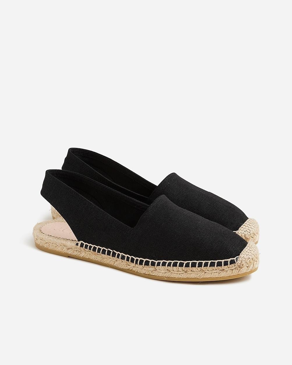 Made-in-Spain slingback espadrilles in canvas by J.CREW