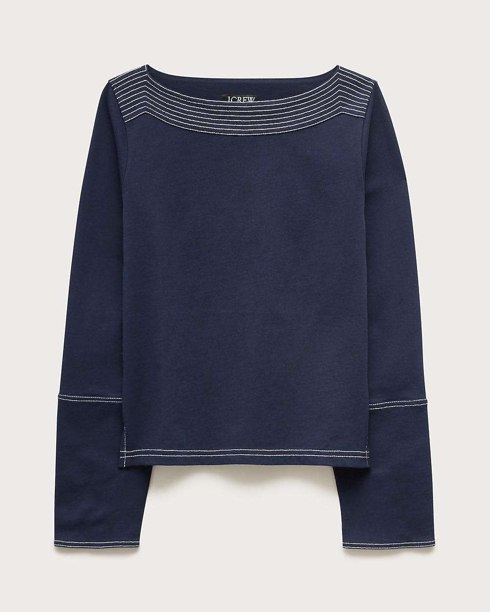 Mariner jersey contrast-stitch long-sleeve shirt by J.CREW