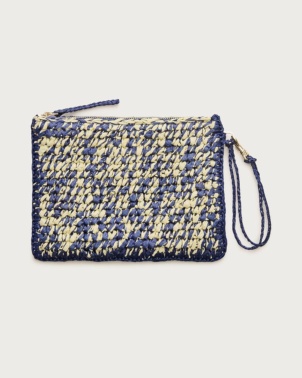 Marled straw pouch by J.CREW