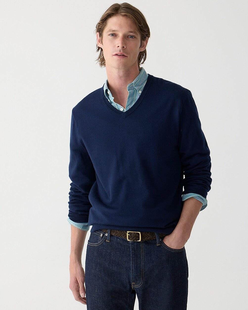 Merino wool V-neck sweater by J.CREW