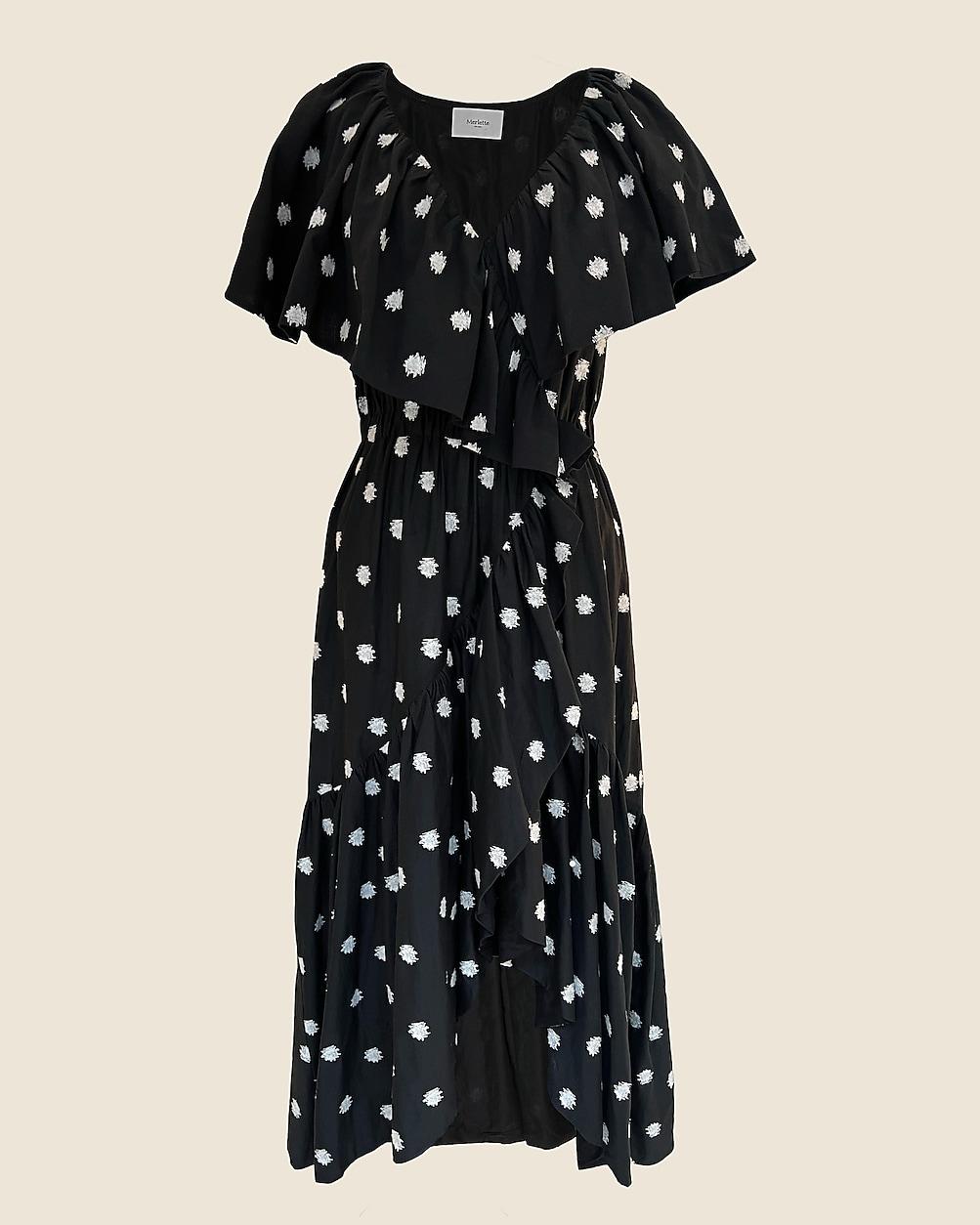 Merlette Loris dress in ikat embroidered dot by J.CREW