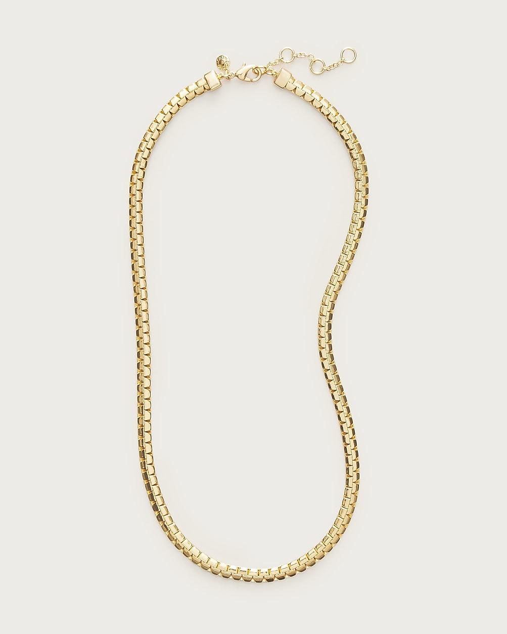Metallic snake chain necklace by J.CREW