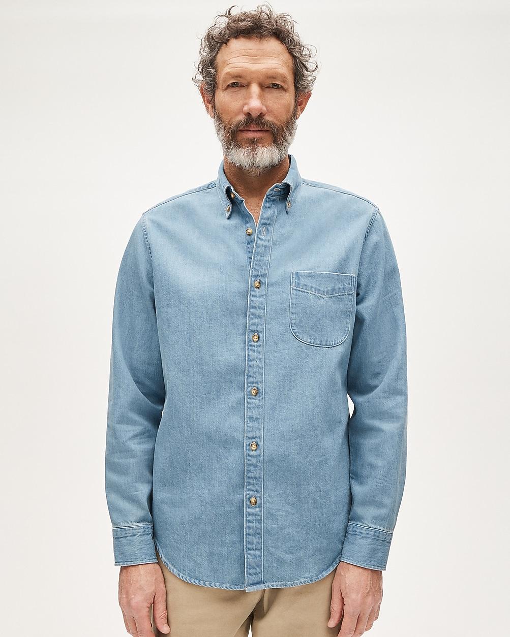 Midweight denim shirt by J.CREW