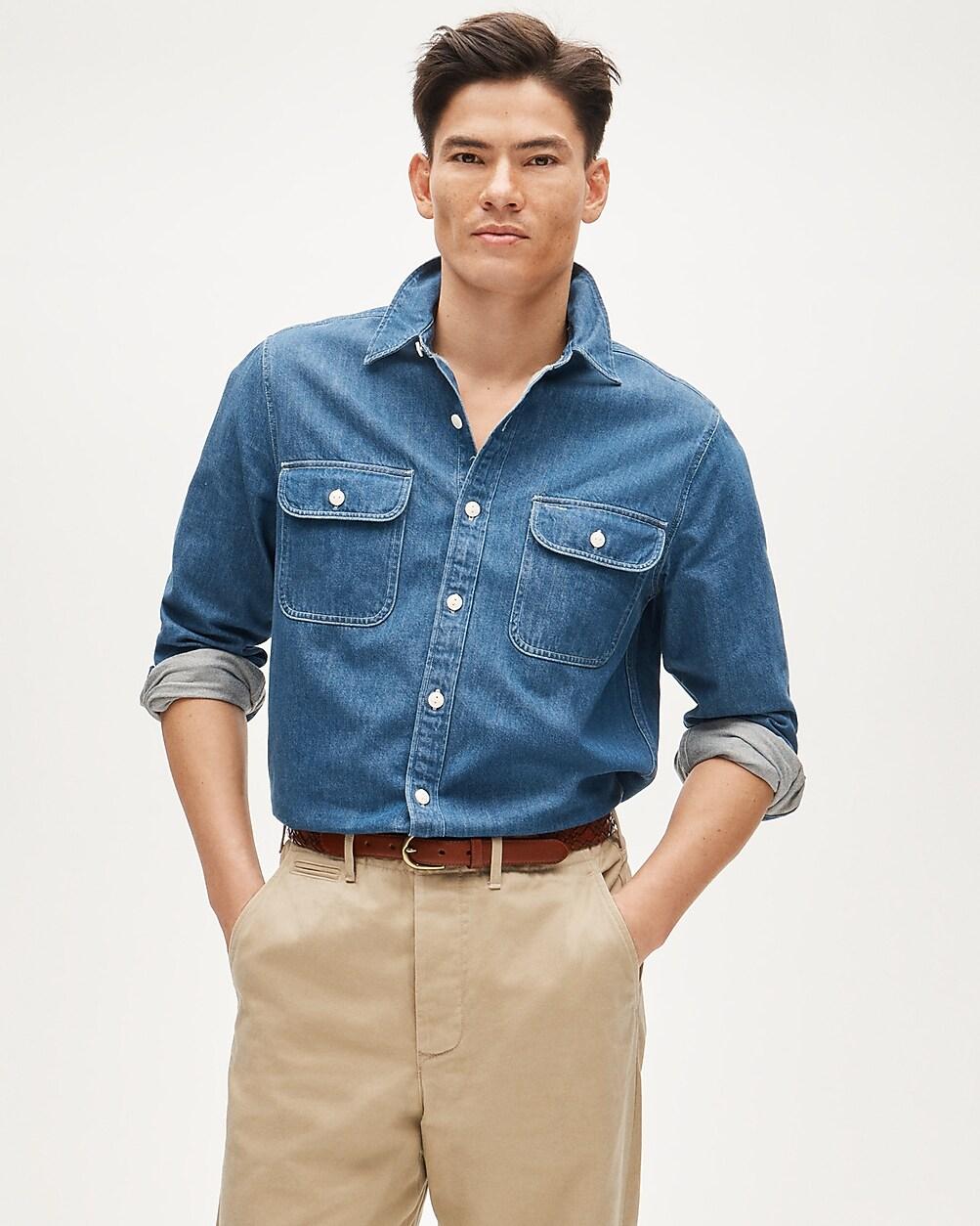 Midweight denim workshirt by J.CREW