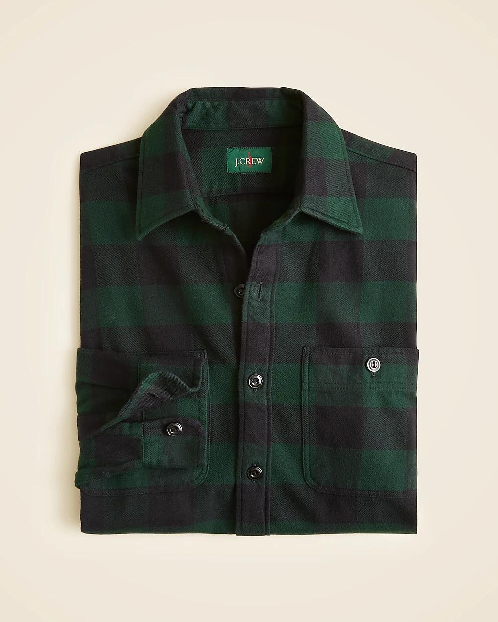 Midweight flannel workshirt by J.CREW