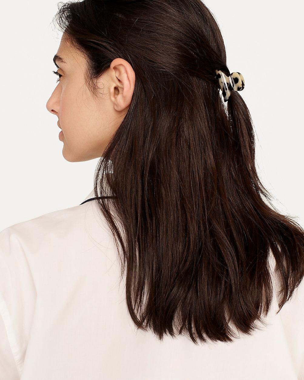 Mini hair clips two-pack in mixed Italian tortoise by J.CREW