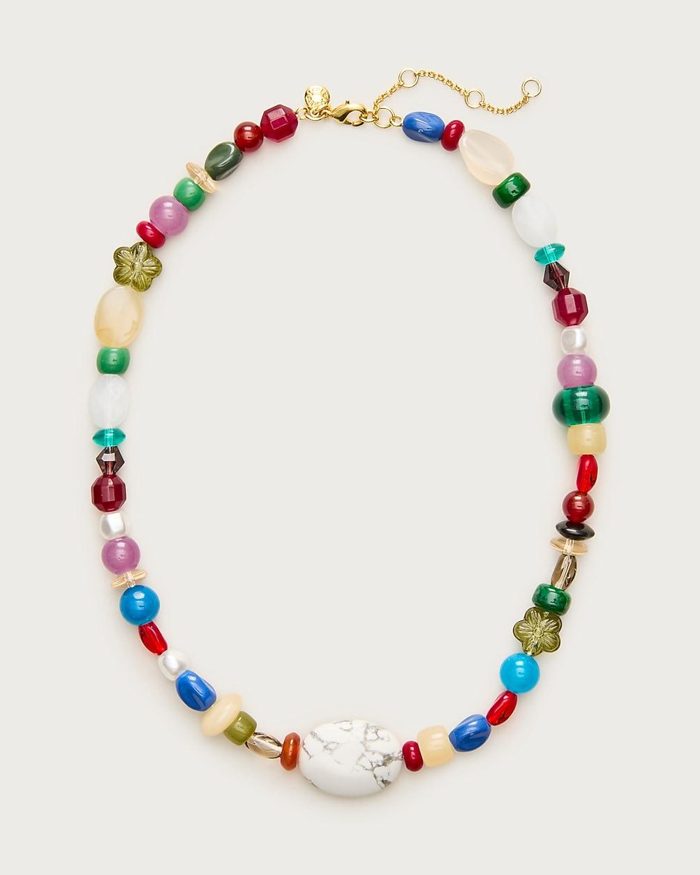 Mixed stone and bead necklace by J.CREW