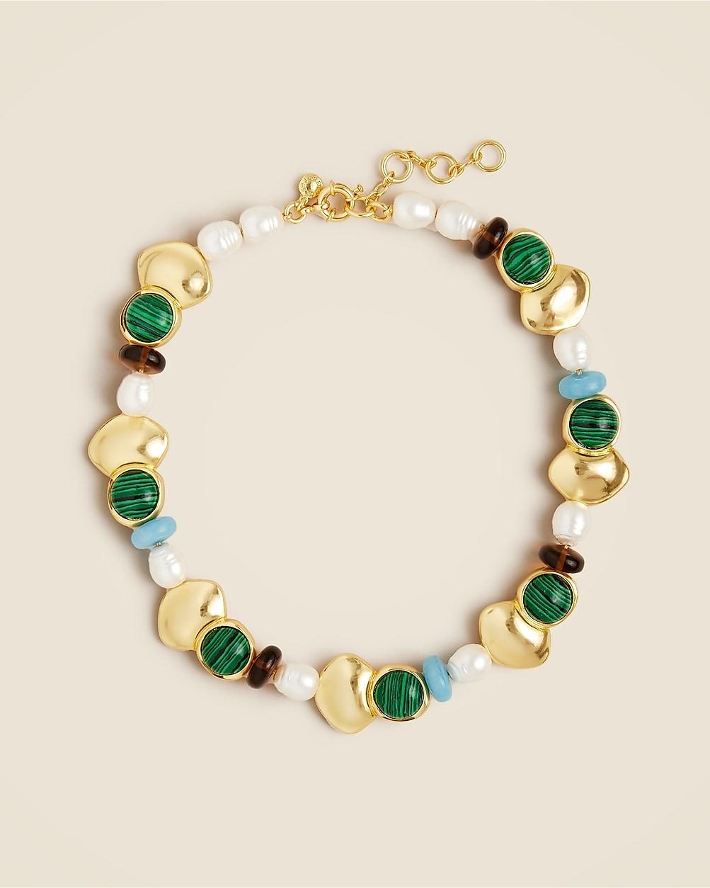 Mixed-stone necklace by J.CREW