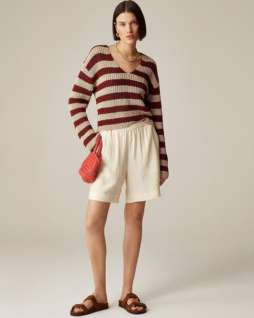 Montauk pullover sweater in stripe by J.CREW