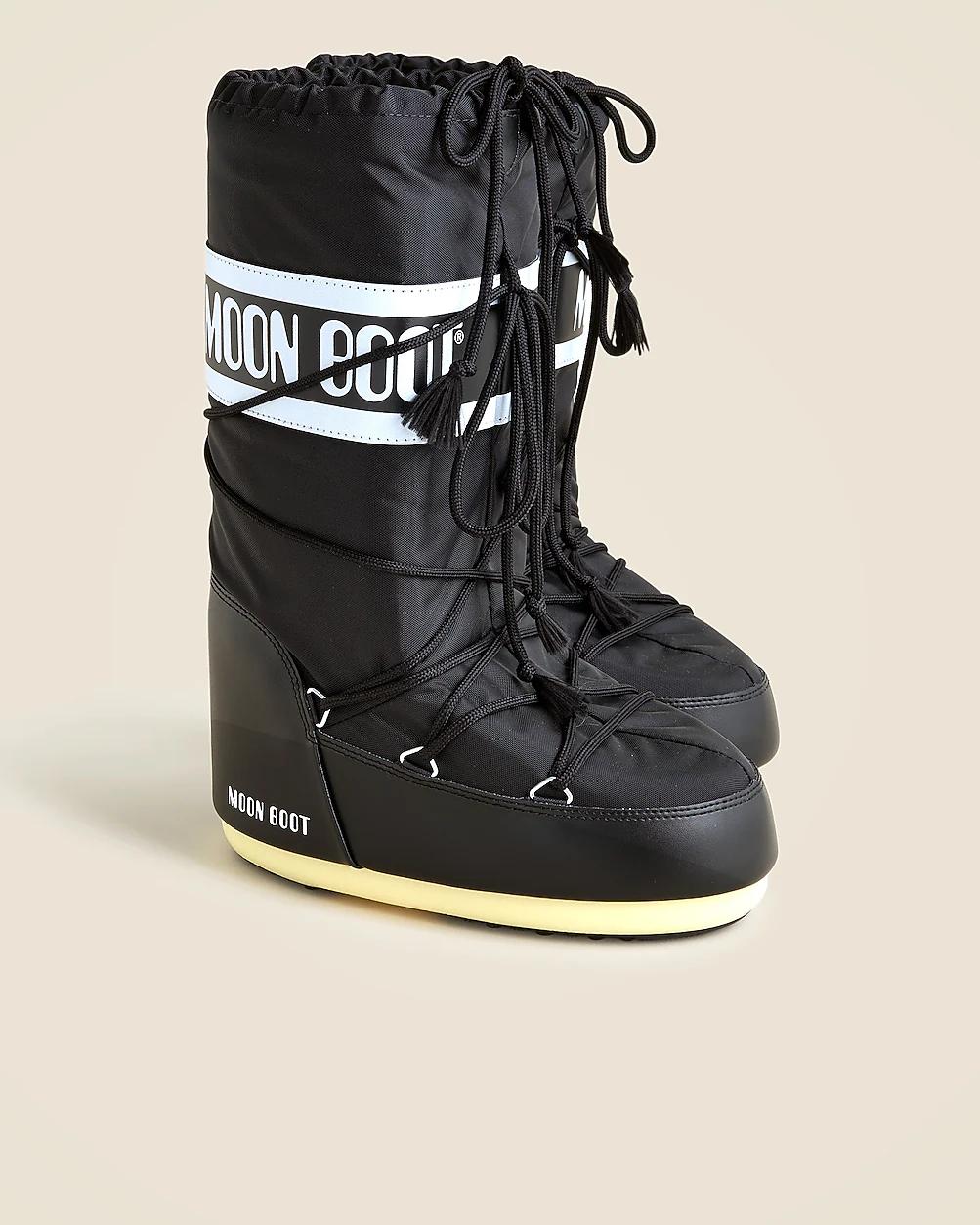 Moon Boot® women's icon black nylon boots by J.CREW