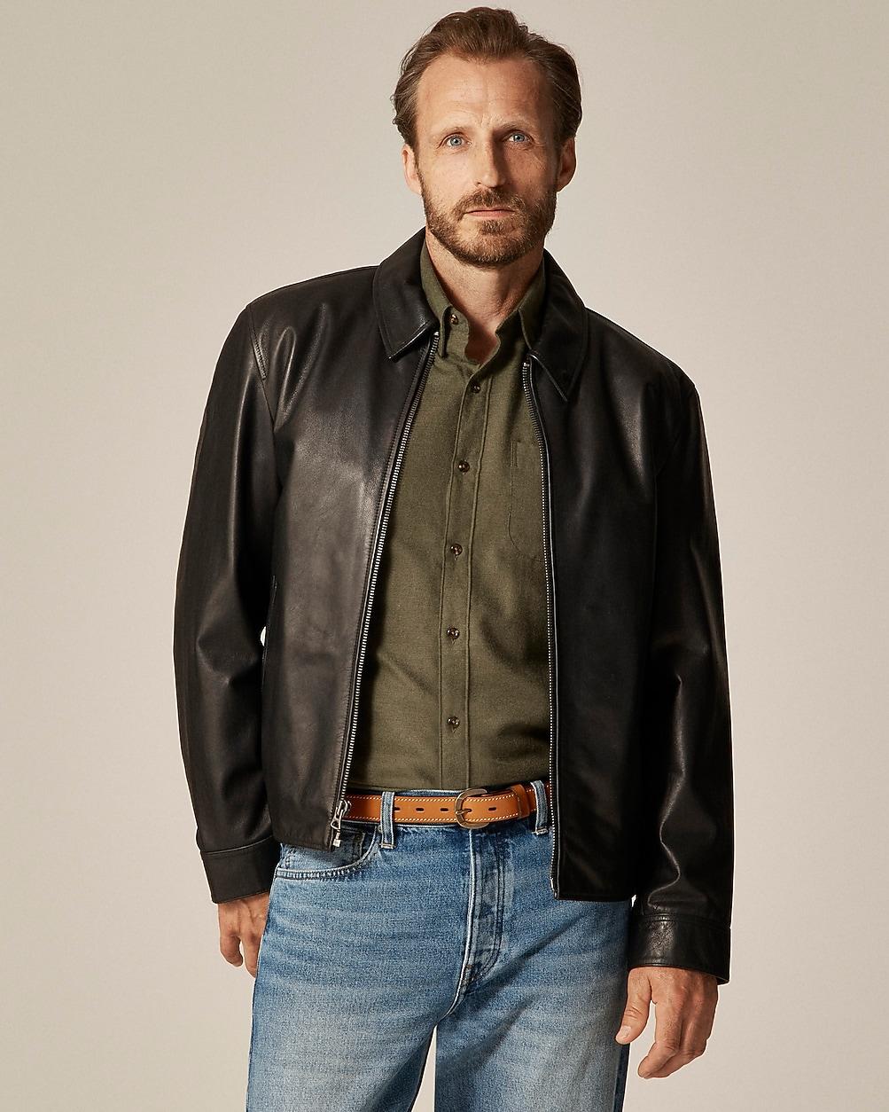 Moto jacket in Italian broken-in leather by J.CREW