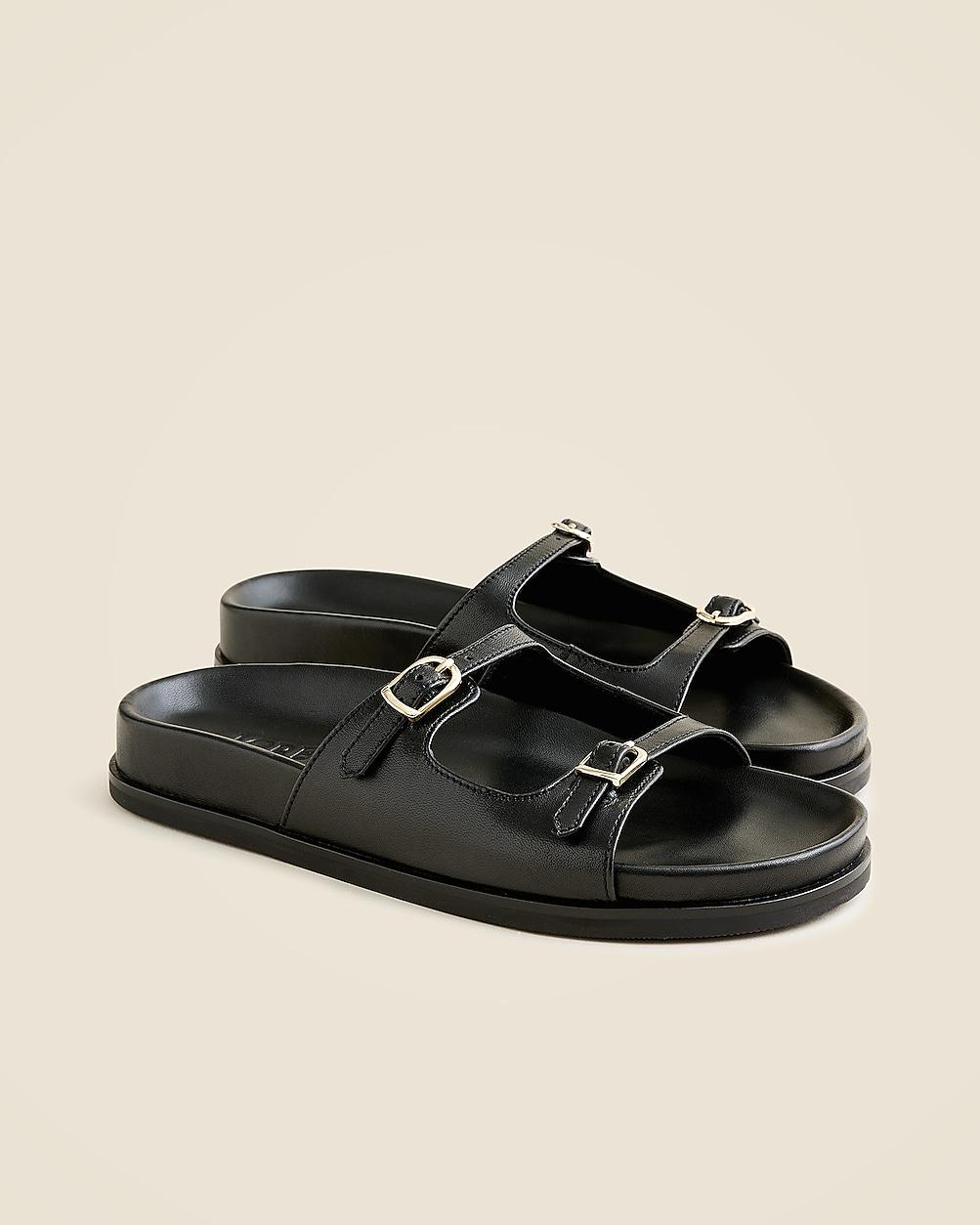 New Colbie buckle sandals in leather by J.CREW