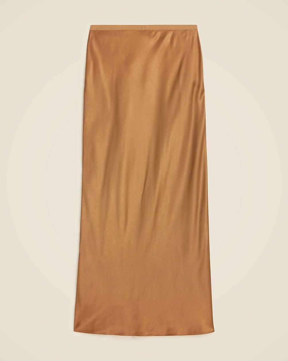 New Gwyneth slip skirt in viscose charmeuse by J.CREW