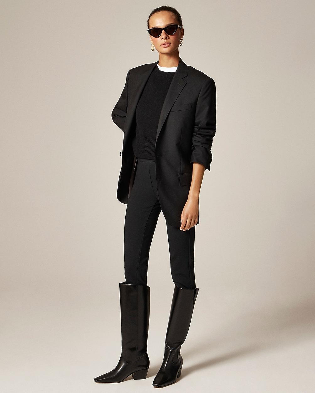 New Piper square-toe knee-high boots in leather by J.CREW