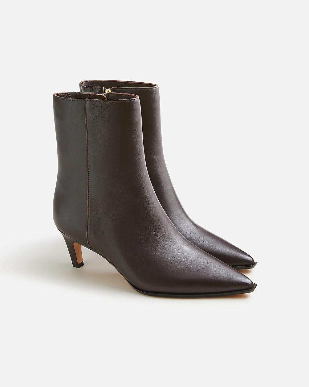 New Stevie ankle boots in leather by J.CREW