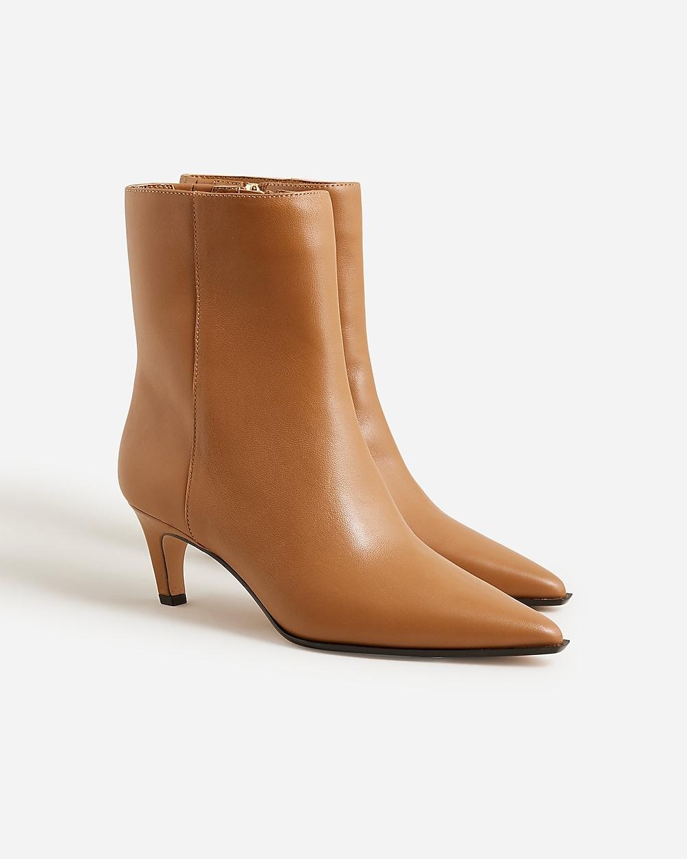 New Stevie ankle boots in leather by J.CREW