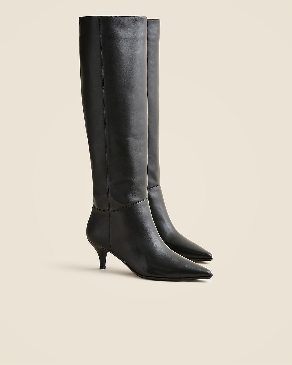 New Stevie knee-high boots in leather by J.CREW