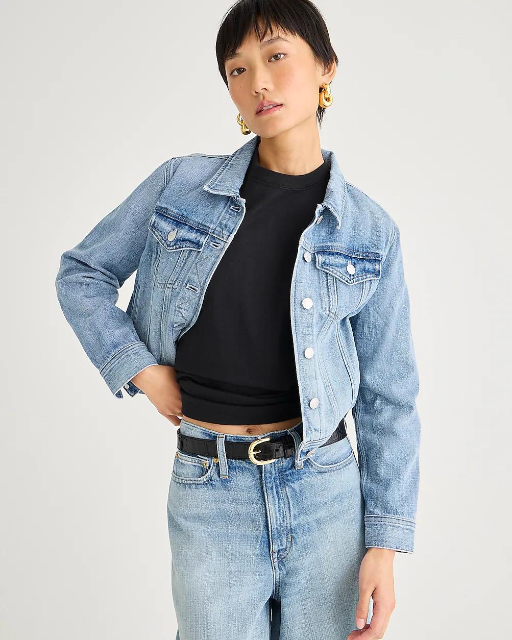 New classic denim jacket in Bianca wash by J.CREW