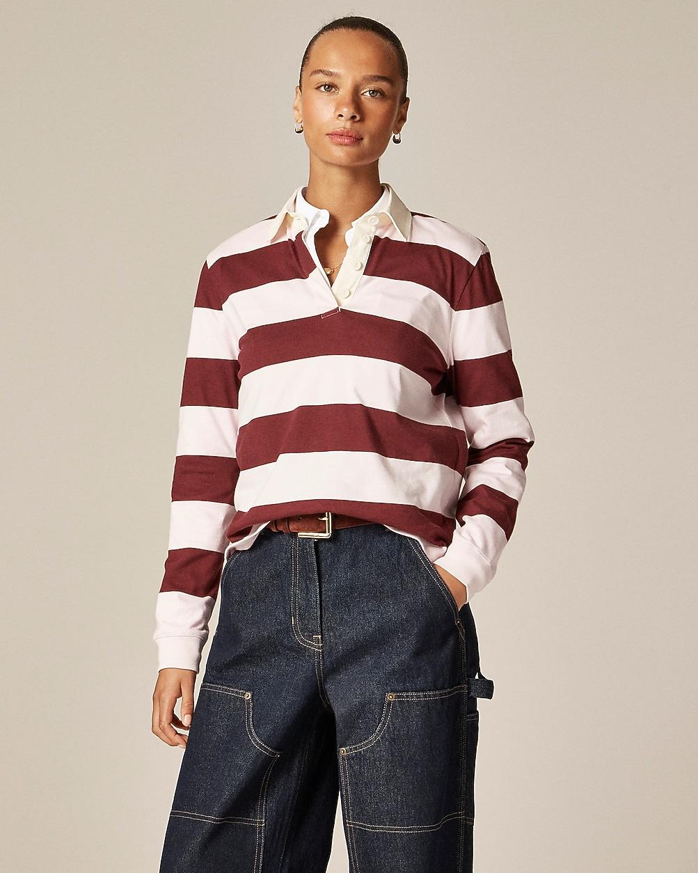 New premium-weight classic rugby shirt by J.CREW