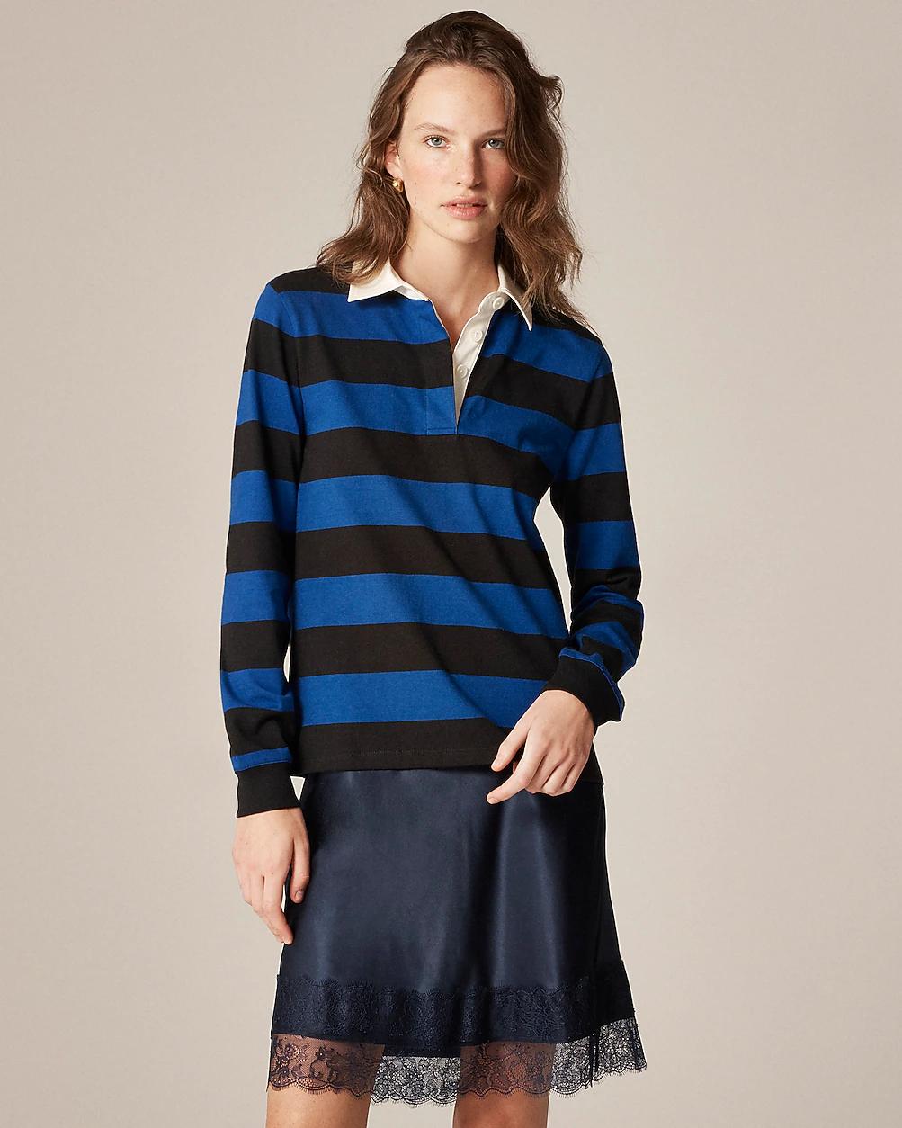 New premium-weight classic rugby shirt by J.CREW