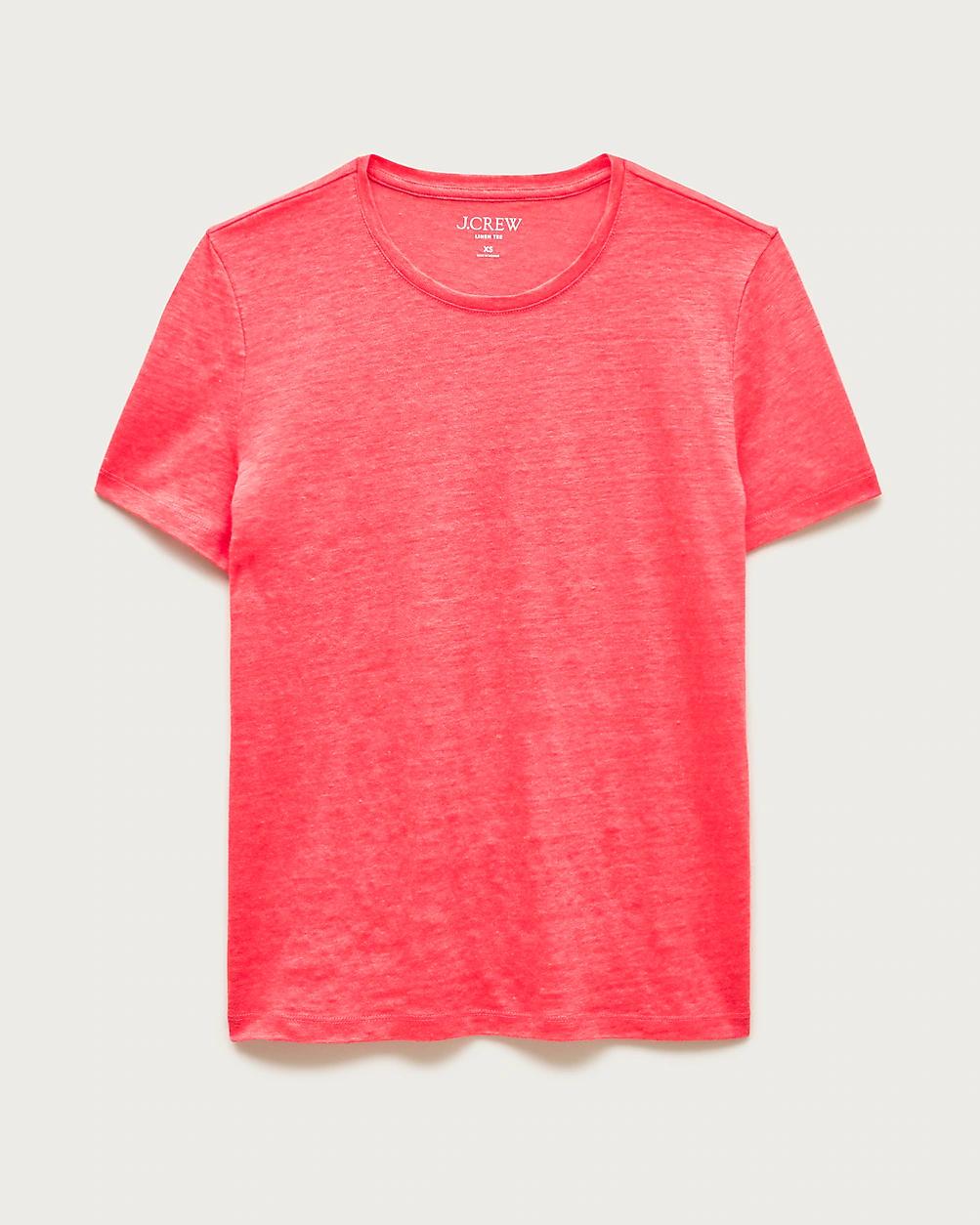 New relaxed linen T-shirt by J.CREW