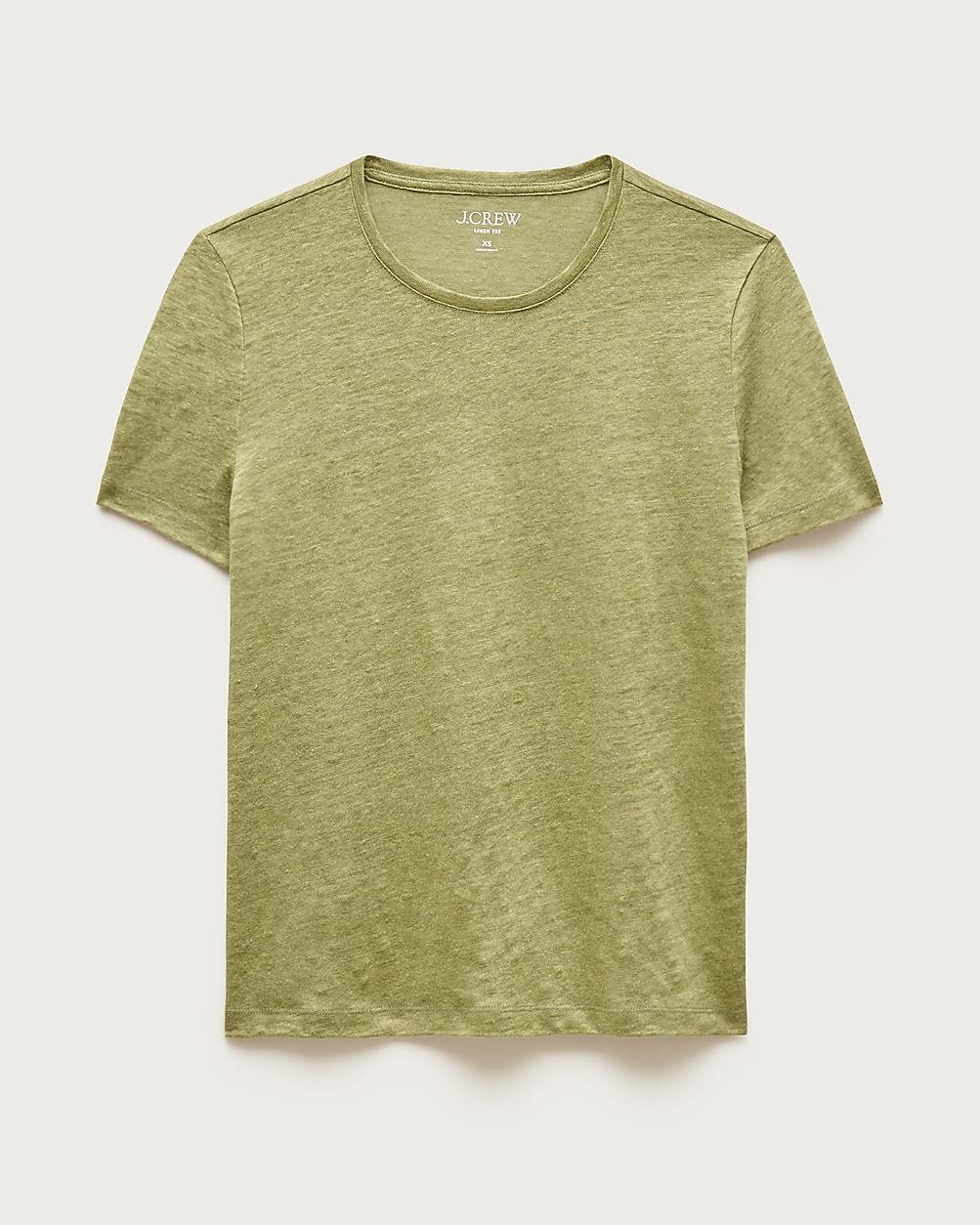 New relaxed linen T-shirt by J.CREW